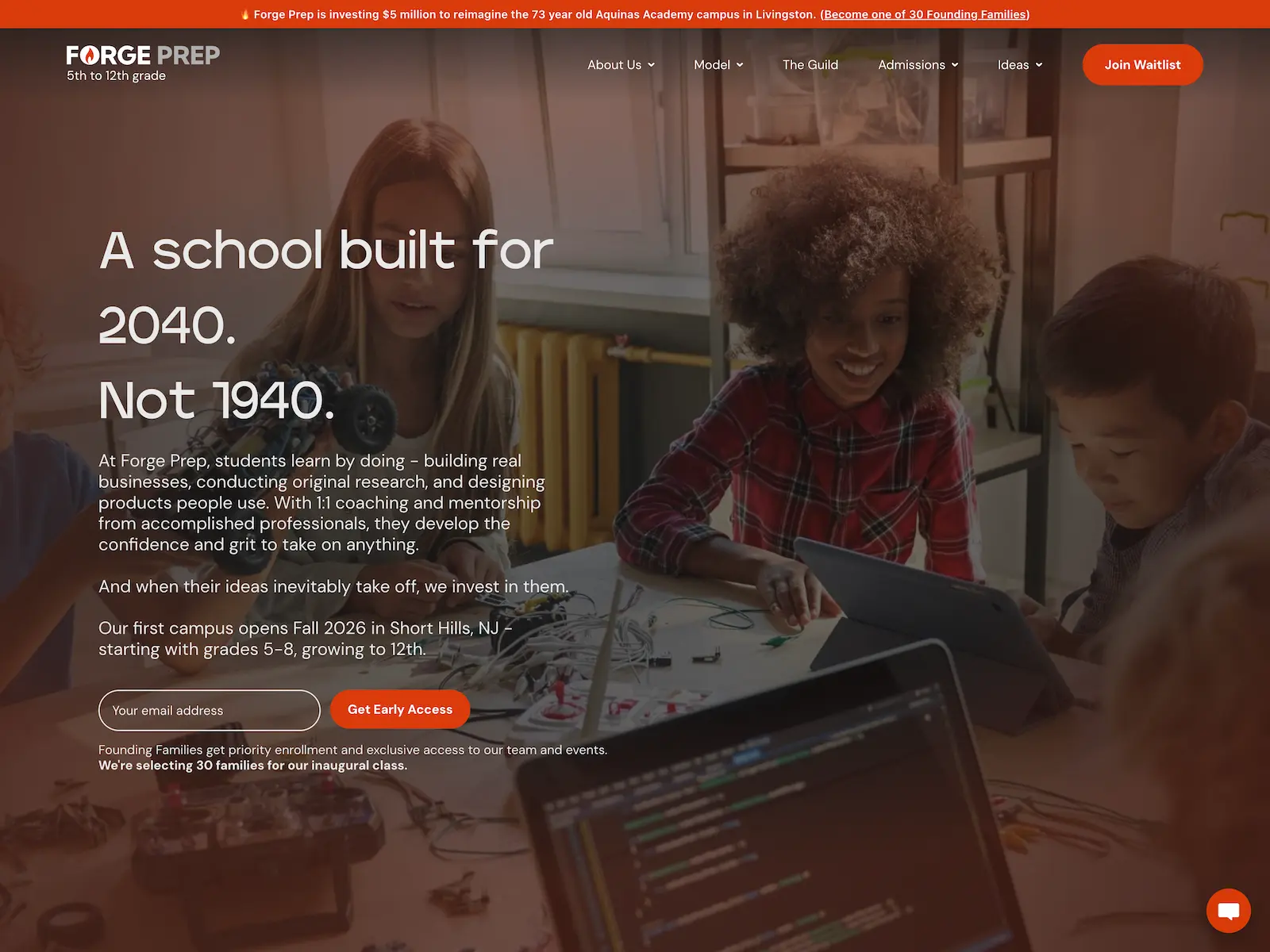 Forge Prep Livingston banner